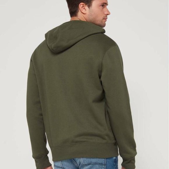 NWT GAP Men XL Crest Athletic Logo Pullover Hoodie Sweatshirt Jacket in Green - Picture 3 of 9